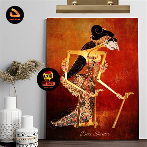 Jual Poster Wayang Kulit Dewi Shinta Untuk Hiasan Dinding Atau Wall