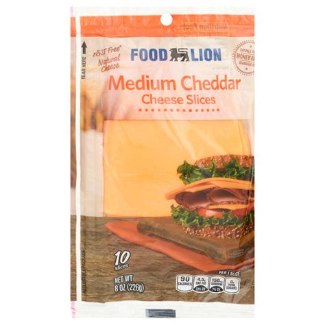 Food Lion Food Lion Cheese Slices Medium Cheddar Same Day Delivery Or