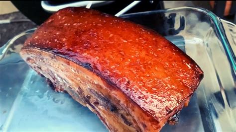 How To Smoke Pork Belly On Pellet Grill Traeger Youtube