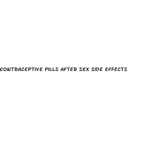 Contraceptive Pills After Sex Side Effects Diocese Of Brooklyn