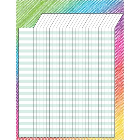 Colorful Scribble Incentive Chart Tcr7526 Teacher Created Resources