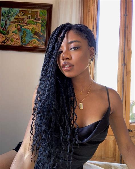 Melanin Popping And Goddess Braids Ig Laura Quartey Goddess Braids