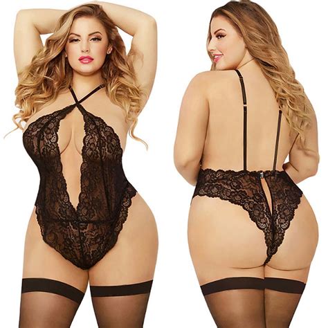 Buy Extra Plus Size Sexy Bodysuit Chemise Online India Free Shipping