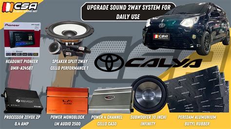 Toyota Cayla Upgrade Sound 2way System Pioneer Zevox Cello