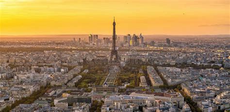 Paris City Skyline with Eiffel Tower Cityscape of France Stock Image ...