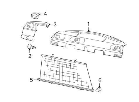 Jaguar X Type Package Tray Trim Parcel Shelf 2004 08 W C2s44341leg