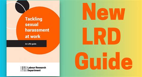 Tackling Sexual Harassment At Work An Lrd Guide Lrd