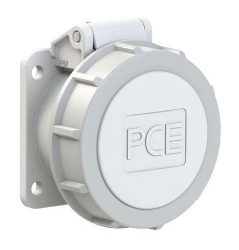Розетка низковольтная 16А 42в 2P+E IP67 панельная встраиваемая PCE 3832 ...