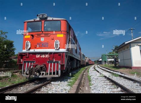 Myanmar, Bago, railway train station Stock Photo - Alamy