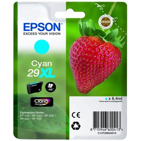 Cartouche D Encre EPSON T299240 Fraise N29 Cyan XL