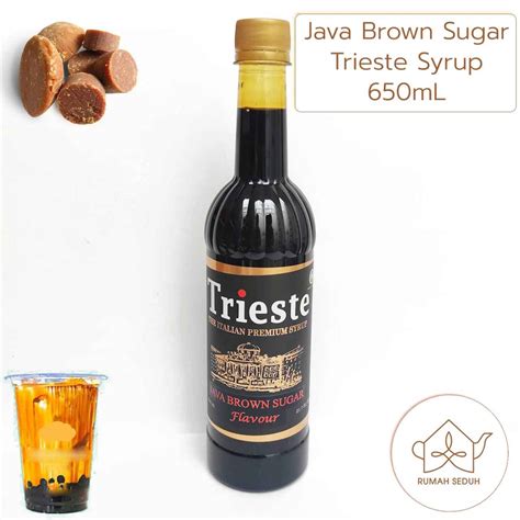 Jual 650 ML Java Brown Sugar Syrup Trieste Sirup Gula Jawa Sirop