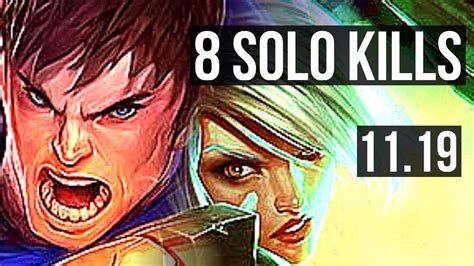 GAREN Vs RIVEN TOP 8 Solo Kills 1 9M Mastery Legendary 300