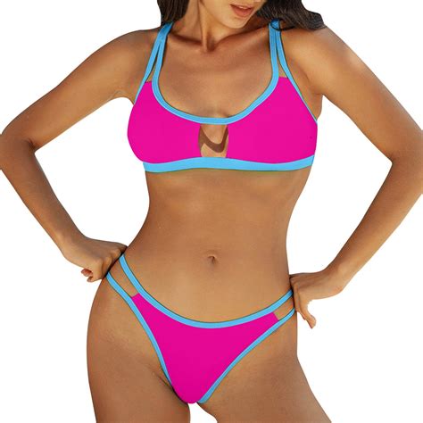 Arnsht Women S Spring Fashion Sexy Bikini Hanging Neck Split