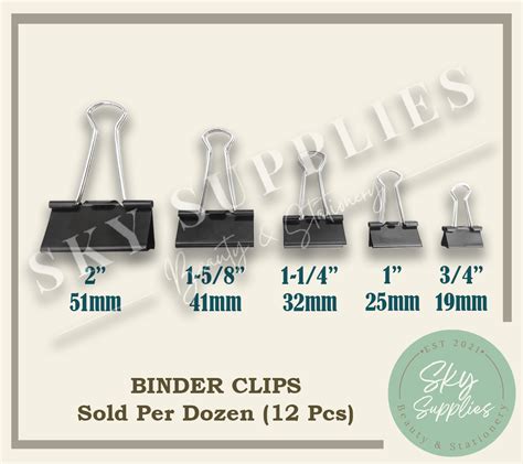 Binder Clip 1 Dozen 12 Pcs Lazada PH