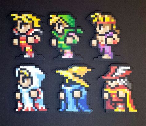 Ff1 Character Sprites Perler Bead Art Bead Sprite Pixel Pattern