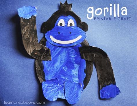 Gorilla Printable Craft Artofit