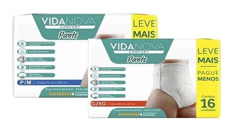 Vida Nova Comfort Pants Fralda Geri Trica De Vestir Pacotes C