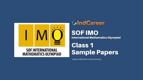 Sof Imo Sample Paper For Class 1 Indcareer Schools