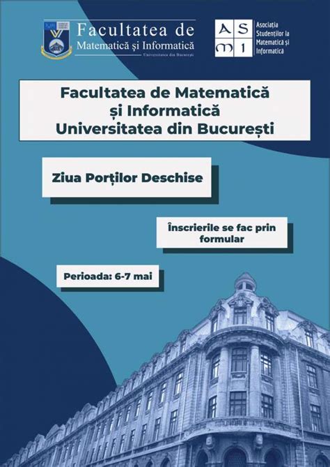 Ziua Porților Deschise Facultatea de Matematică şi Informatică de la