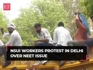 UGC NET NEET UG UGC NET Row NSUI Stages Protest At Jantar Mantar