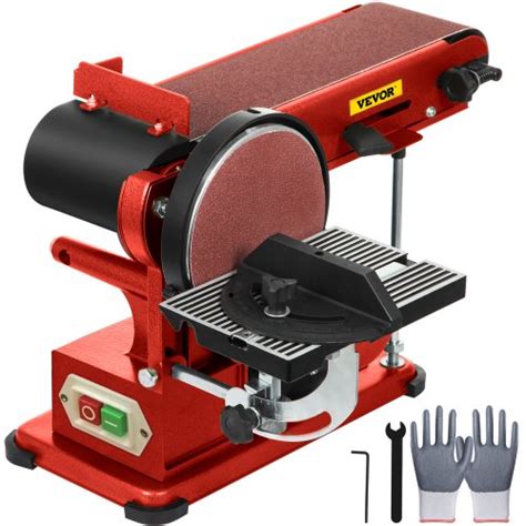 Vevor Belt Disc Sander 4x36inch And 6inch Disc Benchtop Disc Sander