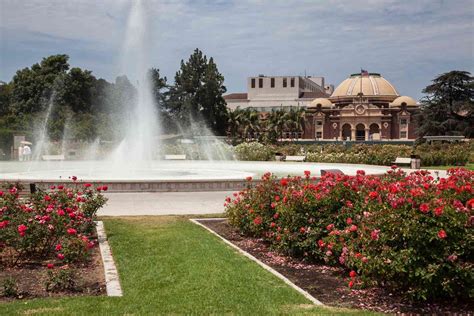 visiting exposition park rose garden  los angeles
