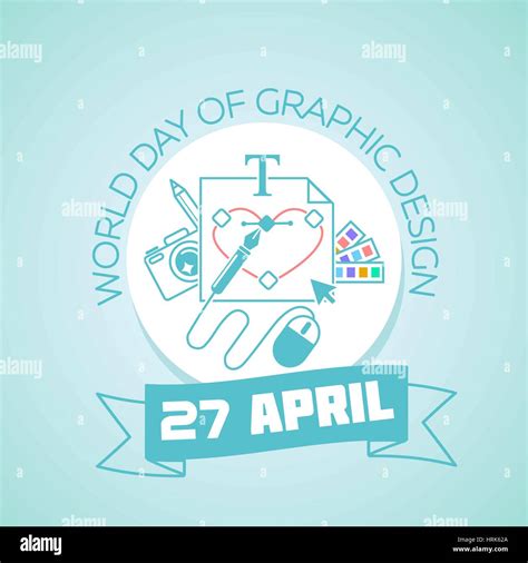 Calendar for each day on April 27. Greeting card. Holiday - World Day ...