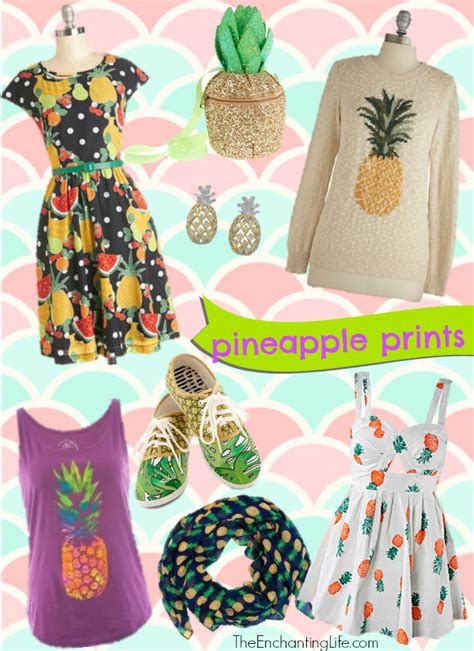 Pineapple Print Clothing