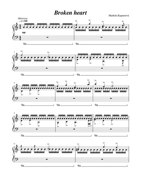 BROKEN HEART Sheet music for Piano (Solo) | Musescore.com