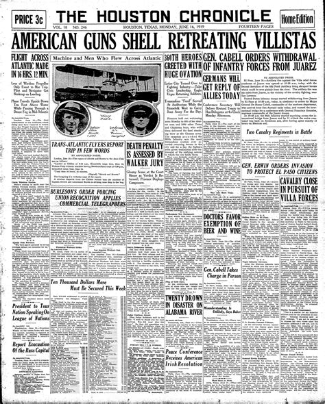 Today In History June 16 1919 U S Troops Cross Into Juarez