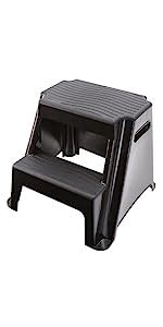 Rubbermaid Molded Plastic Step Stool Lightweight Resistant Treads