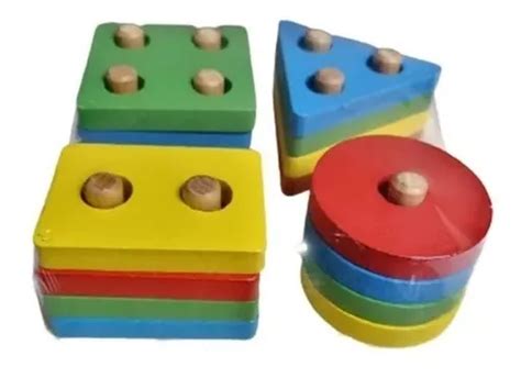 Juego Did Ctico Plantado Encajes Ni Os Figuras Geom Tricas En Venta En