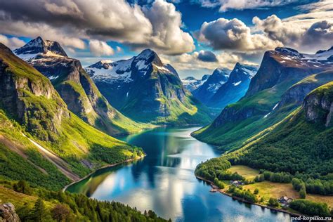 Скандинавские горы. Фото. В их формировании большую роль сыграли ...