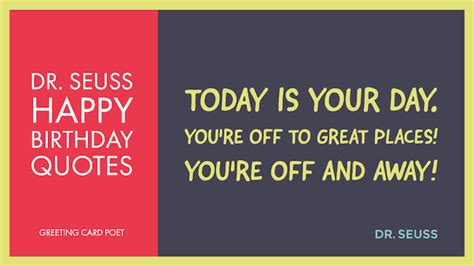 Dr Seuss Birthday Quotes and Funny Sayings | Greeting Card Poet