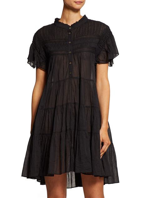 Lanikaye Tiered Cotton Voile Mini Dress Isabel Marant Toile