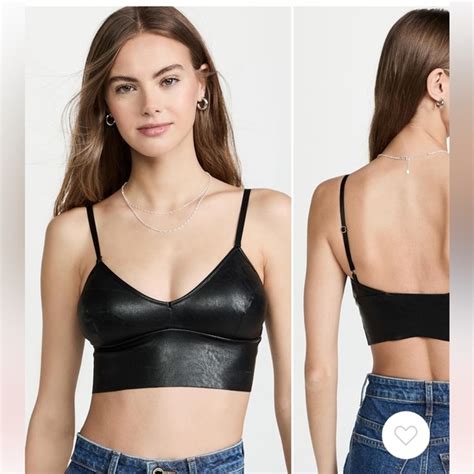 Commando Tops Commando Faux Leather Bralette Poshmark