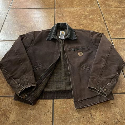 Carhartt Medium Detroit J97 DKB Vintage Depop