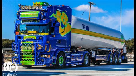 Scania 164L 580 FTrans Pure V8 Loud Pipe Sound YouTube