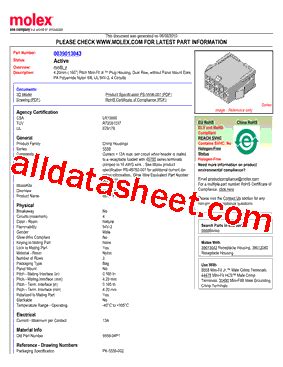 Datasheet Pdf Molex Electronics Ltd