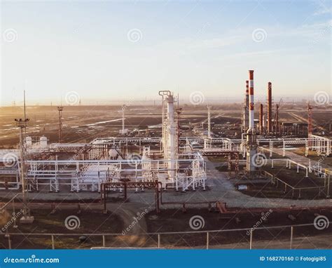 Oil Refinery. Equipment for Primary Oil Refining Stock Photo - Image of ...