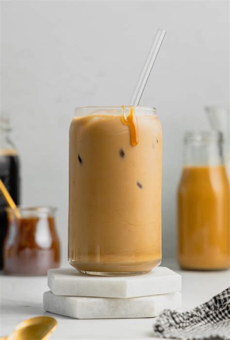 Homemade Caramel Iced Coffee 3 Ingredients Midwest Nice