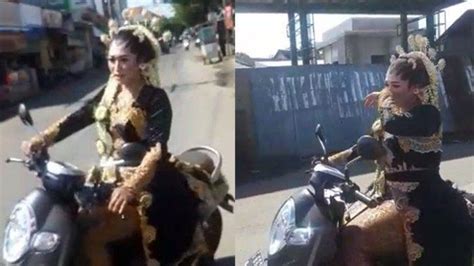 Fakta Di Balik Video Viral Pengantin Wanita Pakaian Kebaya Naik Motor