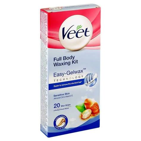 Veet Ready To Use Full Body Waxing Kit For Sensitive Skin 20 Pcs Jiomart