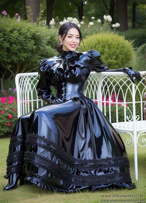 Langerie Dress Cloak Cape Satin Leather Pvc Latex Dress