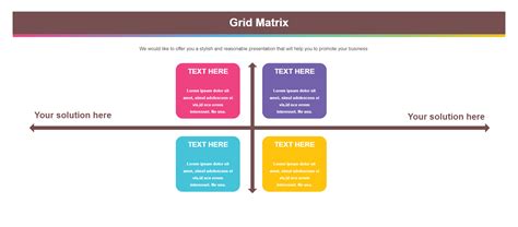 Grid Matrix Diagram EdrawMax Template