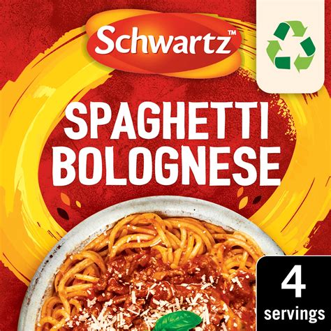 Schwartz Spaghetti Bolognese Recipe Mix G Traditional Sauces