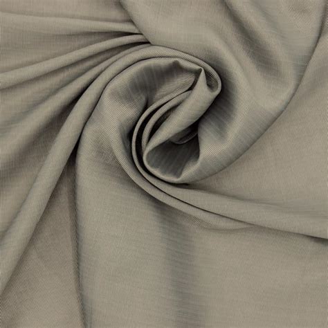 Fabric In Viscose And Polyamide Khaki