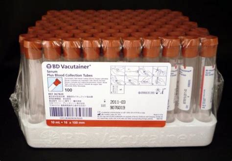 Bd Vacutainer Venous Blood Collection Tube Serum Tube Off