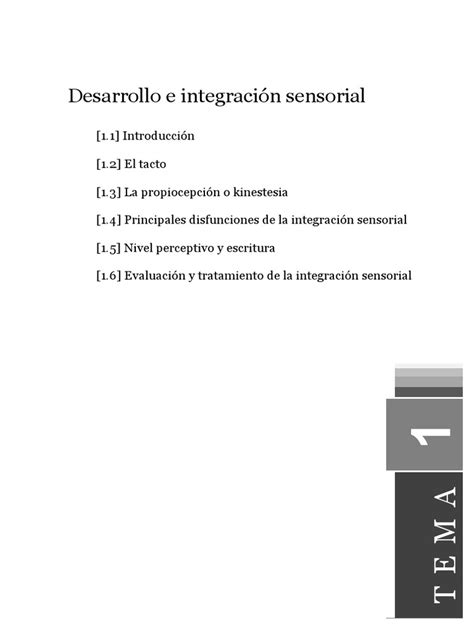 PDF Desarrollo e integración sensorial DOKUMEN TIPS