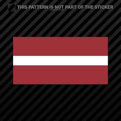 Latvian Flag Sticker Self Adhesive Vinyl Latvia LVA LV EBay